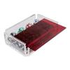 Luxe Dominoes La Ficha Poker Chip Set, 100 Heavy Sturdy Chips, Includes 4 Color Chips for Gambling, Hand Made Acrylic Box with Color Lid (Red) view 3
