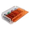 Luxe Dominoes La Ficha Poker Chip Set, 100 Heavy Sturdy Chips, Includes 4 Color Chips for Gambling, Hand Made Acrylic Box with Color Lid (Orange) view 3