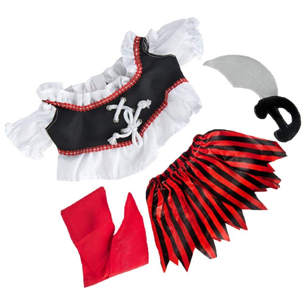 BYO-BFF Stuffed Animals Plush Toy Outfit Pirate Girl Dress 16