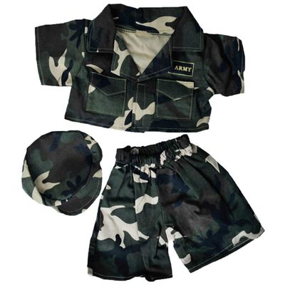 BYO-BFF Stuffed Animals Plush Toy Outfit Army Green Outfit w/Hat 8