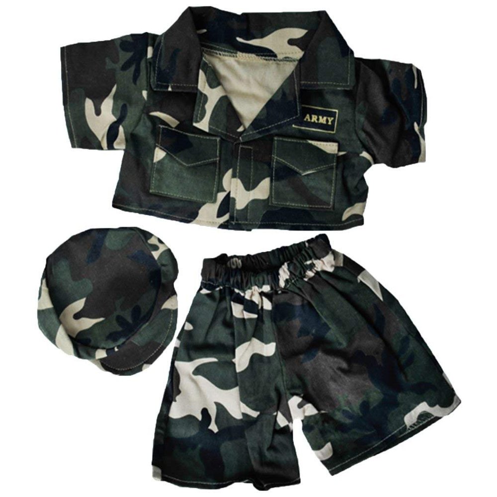 BYO-BFF Stuffed Animals Plush Toy Outfit Army Green Outfit w/Hat 8