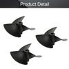 Fielect 3Pcs 3 Blades Propeller for Ship Model Rc Boat Propeller Model Black Plastic CCW Paddle 55mm Diameter 80mm Pitch 4.8mm Hole Dia view 4