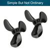 Fielect 1Pair 3 Blades CW/CCW Propeller for Ship Model Rc Boat Propeller Model Black Plastic Paddle 40mm Diameter 10.5mm Height 1.4 Pitch 4mm Hole Dia view 3