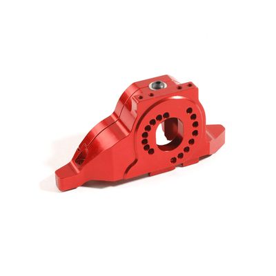 Aluminum Alloy Motor Mount Transmission Case Housing Heat Sink for Traxxas TRX4 TRX-4 1/10 RC Crawler Car Upgrades (Red)