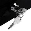 Money Boxes Mini Black Metal Stainless Steel Piggy Bank Safety Deposit Box for Money Coin Cash Tray with Secret Key Cash Drawer Carry Box view 3