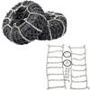 2Pcs Metal Snow Anti-Slip Tires Metal Steel Chain For 1/10 RC Rock CrawlerTRX-4 TRX4 Axial SCX10 90046 view 1