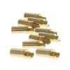 Fielect 3.5mm Bullets Connector Gold Plated Banana Plugs Female for RC Battery ESC Motor 13.6mm Length 10Pcs view 1