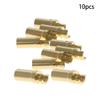 Fielect 3.5mm Bullets Connector Gold Plated Banana Plugs Female for RC Battery ESC Motor 13.6mm Length 10Pcs view 2