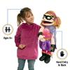 25" Superhero, Peach Girl, Full Body, Ventriloquist Style Puppet view 2
