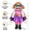 25" Superhero, Peach Girl, Full Body, Ventriloquist Style Puppet view 3