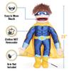 25" Superhero, Peach Boy, Full Body, Ventriloquist Style Puppet view 3