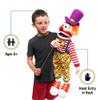 25" Clown w/Hat, Full Body, Ventriloquist Style Puppet view 2