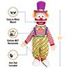 25" Clown w/Hat, Full Body, Ventriloquist Style Puppet view 3
