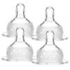 Matyz 4-Pack Silicone Replacement Nipple for Matyz Wide Neck Bottles, Fast Flow, 6 Months to 12 Months (Size L) view 1