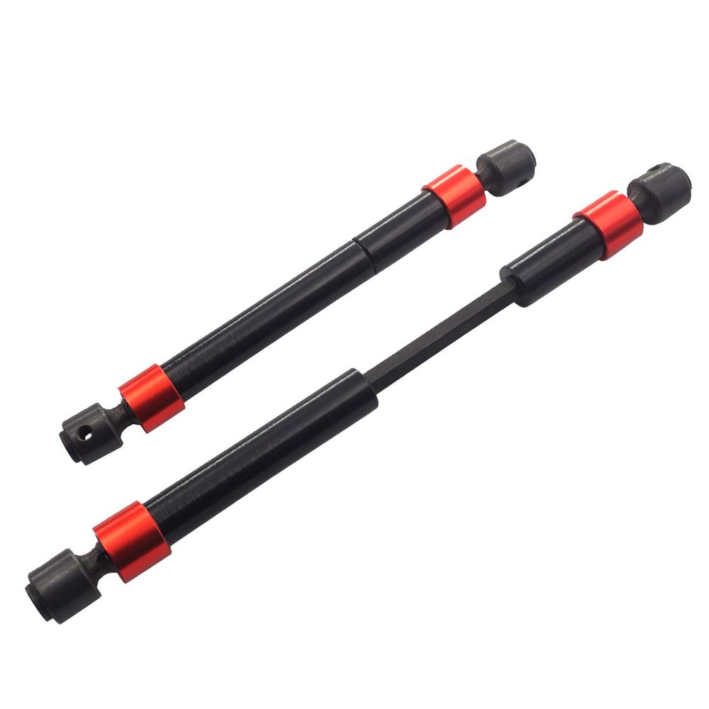 2PCS ShareGoo Rear Metal Drive Shaft CVD Center Axle Dogbone 121-155mm Compatible with Traxxas TRX-4 324mm Wheelbase RC Crawler Car Truck