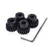 4pcs 32p Pinion Gear 5mm Set Hardened 18t 19t 20t 21t 32 Pitch Gears RC Upgrade Part with Screwdriver view 2