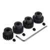 4pcs 32p Pinion Gear 5mm Set Hardened 18t 19t 20t 21t 32 Pitch Gears RC Upgrade Part with Screwdriver view 3