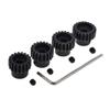 4pcs 32p Pinion Gear 5mm Set Hardened 18t 19t 20t 21t 32 Pitch Gears RC Upgrade Part with Screwdriver view 4