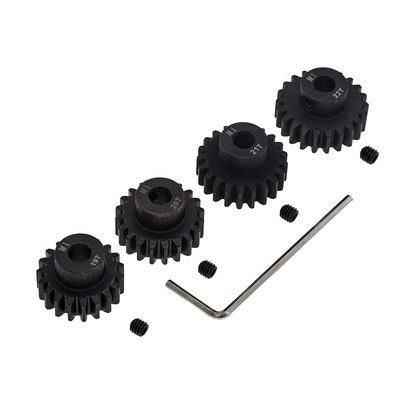 4pcs Mod 1 Pinion Gear 5mm Set Hardened 19T 20T 21T 22T M1 Pitch Gears RC Upgrade Part with Screwdriver