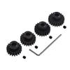 4pcs Mod 1 Pinion Gear 5mm Set Hardened 19T 20T 21T 22T M1 Pitch Gears RC Upgrade Part with Screwdriver view 1