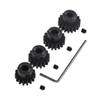 4pcs Mod 1 Pinion Gear 5mm Set Hardened 15T 16T 17T 18T M1 Pitch Gears RC Upgrade Part with Screwdriver view 1