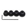 4pcs Mod 1 Pinion Gear 5mm Set Hardened 15T 16T 17T 18T M1 Pitch Gears RC Upgrade Part with Screwdriver view 2