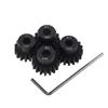 4pcs Mod 1 Pinion Gear 5mm Set Hardened 15T 16T 17T 18T M1 Pitch Gears RC Upgrade Part with Screwdriver view 3