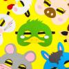 BLUE PANDA 12 Pack Felt Farm Animal Masks for Kids Ages 3-14  Jungle Safari Dress Up Masks for Birthday Parties, Classroom Rewards, Halloween Costumes, and Pretend Play (7x7.2 In) view 3