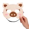 BLUE PANDA 12 Pack Felt Farm Animal Masks for Kids Ages 3-14  Jungle Safari Dress Up Masks for Birthday Parties, Classroom Rewards, Halloween Costumes, and Pretend Play (7x7.2 In) view 4