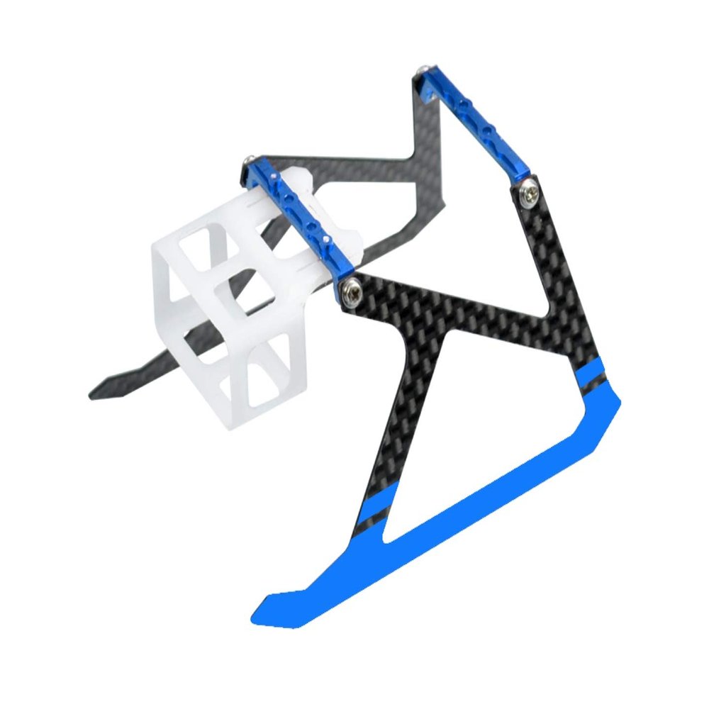 Microheli Aluminum/Carbon Fiber Landing Gear (Blue) - Blade MCPX BL2