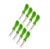 Body Clips + Silicone Mount For 1/10 RC Cars - 8Pc Set Green view 1