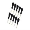 Body Clips + Silicone Mount For 1/16 To 1/18 RC Cars - 10Pc Set Black view 1