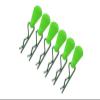 Body Clips + Silicone Mount For 1/5 To 1/8 RC Cars - 6Pc Set Green view 1