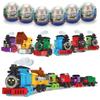 Anditoy 6 Pack Easter Eggs with Train Building Blocks Toys Inside Train Set for Kids Boys Girls Easter Basket Stuffers Fillers Gifts view 1
