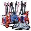 24-Piece Inflatable Rock Band Instrument Set by Forest & Twelfth, Includes Guitars Trumpets, Saxophone, Keyboard, Microphones, Drums, Fun Musical Instruments for Pretend Play, Parties, Props, Dcor view 1