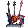 24-Piece Inflatable Rock Band Instrument Set by Forest & Twelfth, Includes Guitars Trumpets, Saxophone, Keyboard, Microphones, Drums, Fun Musical Instruments for Pretend Play, Parties, Props, Dcor view 2