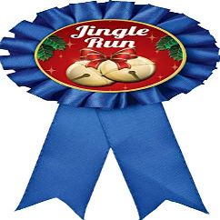 Jingle Run Prizes, Blue Christmas Jingle Run Award Ribbon Prizes, 10 Pack Prime