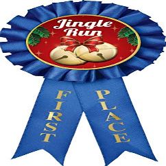 Jingle Run Prizes, 1st Place Christmas Jingle Run Award Ribbon Prizes, 10 Pack Prime