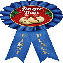 Jingle Run Prizes, 1st Place Christmas Jingle Run Award Ribbon Prizes, 10 Pack Prime