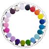 21 Enamel Metal Round Pacifier Clips/Garment Suspender Clips Baby Pacifier Clips for Making DIY Craft Supplies for Dummy Soother Bib Holder Clip view 1
