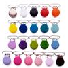 21 Enamel Metal Round Pacifier Clips/Garment Suspender Clips Baby Pacifier Clips for Making DIY Craft Supplies for Dummy Soother Bib Holder Clip view 2