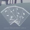 BearHoHo Escape Room Props Acrylic Magic Transparent Cards for Real Life Puzzle Game Pile Four Cards Up to Get Clues Player Adventure view 2