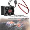 Dilwe RC Cooling Fan, 540/545/550 Aluminum Alloy Motor Heat Sink Radiator Compatible with 1/10 RC Model Car(Black) Car Model Accessory view 2