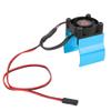 Dilwe RC Cooling Fan, 540/545/550 Aluminum Alloy Motor Heat Sink Radiator Compatible with 1/10 RC Model Car(Blue) Car Model Accessory view 2