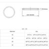 White OD 3mm-60mm Silicone O-Ring Gaskets Seals Rubber Gasket Clamp (30Pcs, M60 x 2 mm) view 2