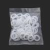 White OD 3mm-60mm Silicone O-Ring Gaskets Seals Rubber Gasket Clamp (30Pcs, M60 x 2 mm) view 4