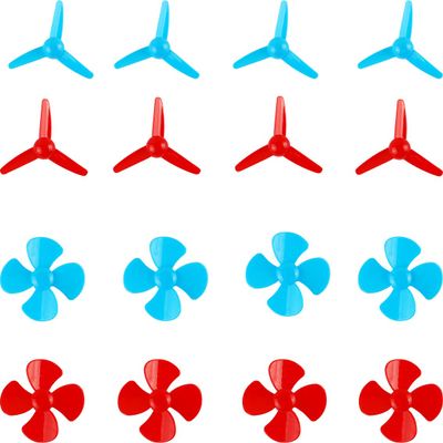 BAENRCY 40pcs 2mm Shaft Propeller with 4 Vanes and 3 Vanes,40mm and 80mm Fan Leaves RC Boat Propeller for DIY Science