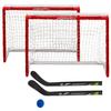 Winnwell Double Mini Hockey Set - Indoor & Outdoor Hockey Training Equipment - 2 Nets, 2 Sticks, 1 Eva Ball & Shooting Target view 1