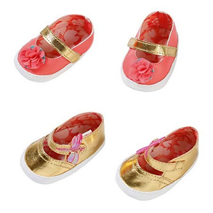 Baby Annabell Shoes 43 cm - for Children from 3 Years - Easy to Use for Small Hands - Includes 1 Pair of Shoes and 2 Models
