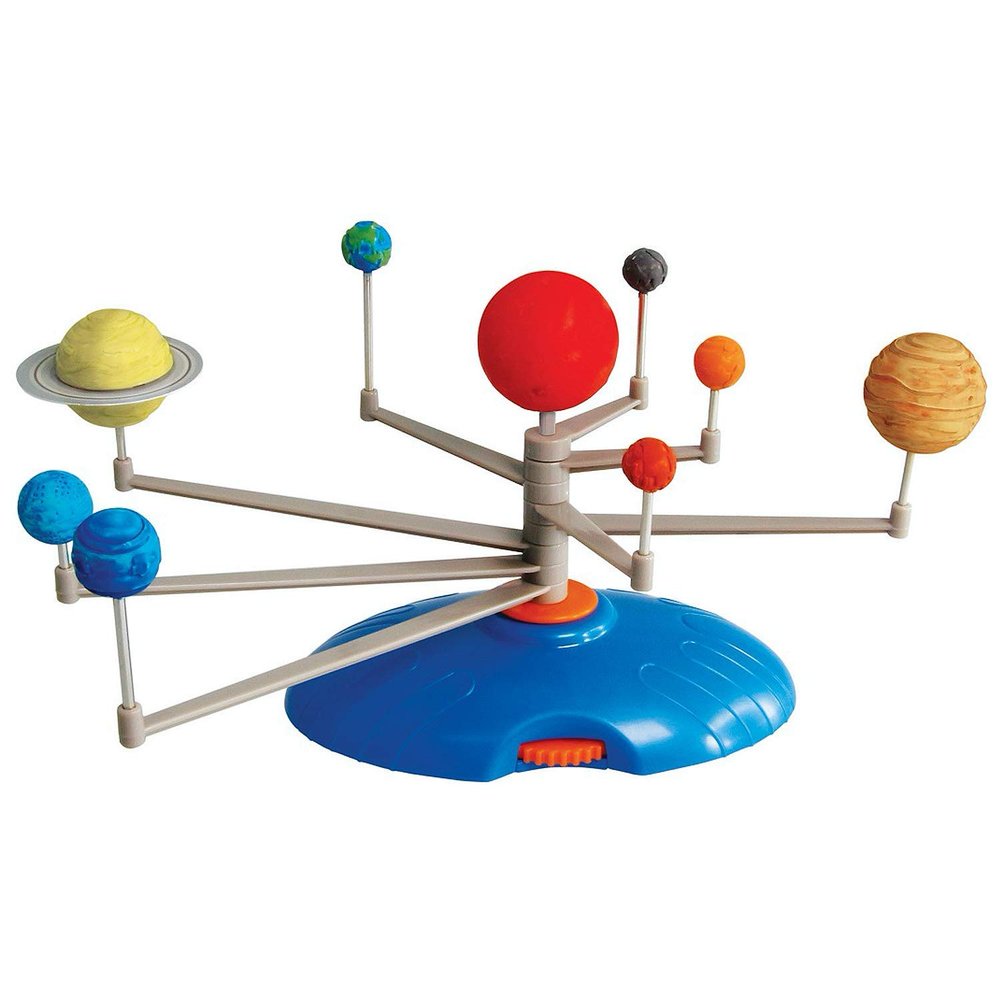 AmScope Kids Solar System Planetarium  Build-It and Paint-It DIY STEM Science Kit with Paint and Brush